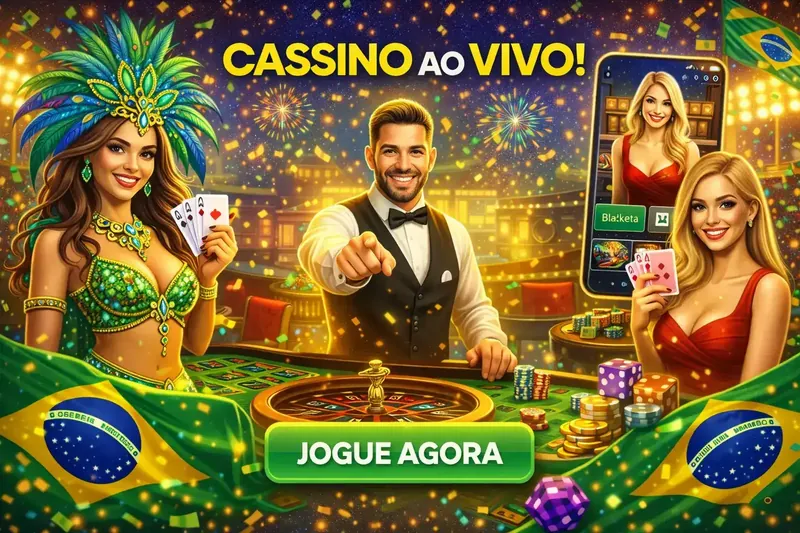 Dançarina brasileira, dealer profissional e apresentadora ao vivo na mesa de cassino com cartas, roleta e fireworks